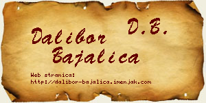 Dalibor Bajalica vizit kartica